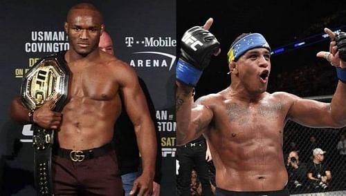 Kamaru Usman (left); Gilbert Burns (right)