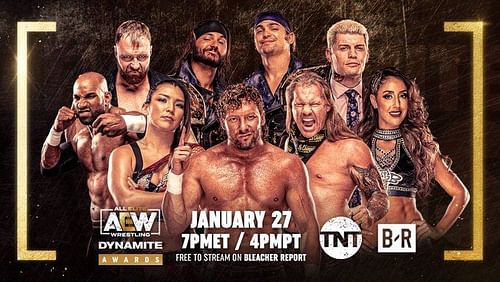 AEW and TNT set for the first-annual AEW Dynamite Awards on B/R Live.