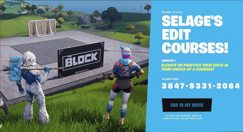 editing course fortnite code