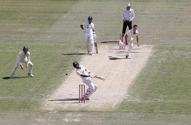 Match hangs in balance on Day 3 as Cheteshwar Pujara leads India's fightback