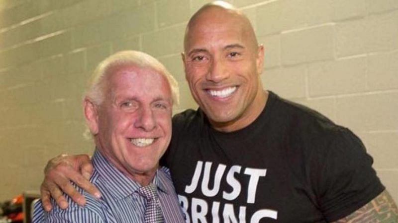 Ric Flair is good friends with Dwayne &#039;The Rock&#039; Johnson