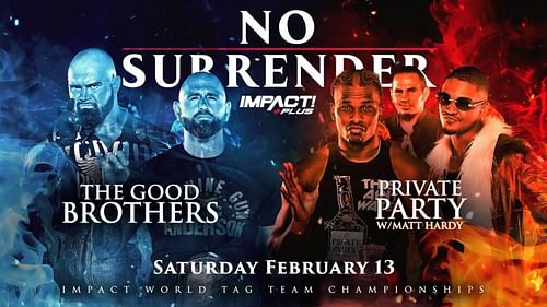 It's IMPACT vs. AEW at No Surrender on February 13.