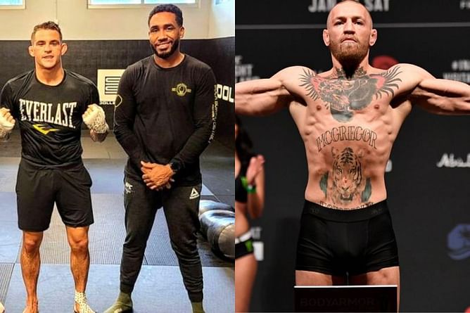 The warning Dustin Poirier's coach gave Conor McGregor during the UFC 257 ceremonial weigh-ins