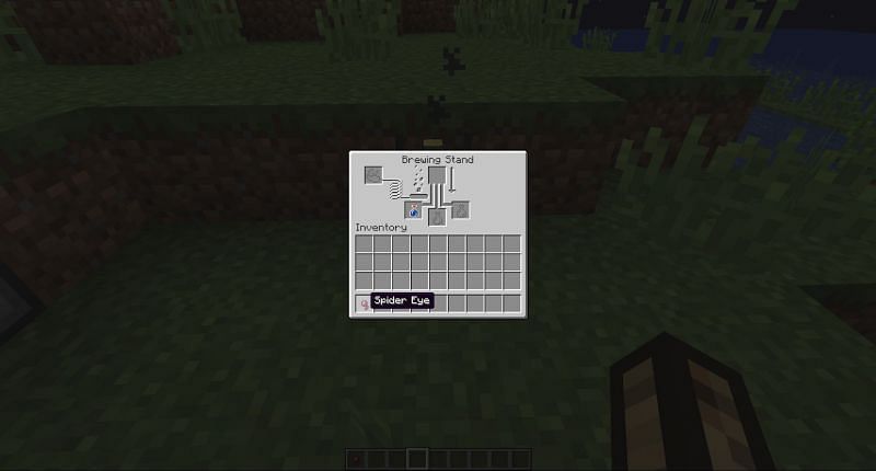 Step 3 for Creating a potion of poison in Minecraft