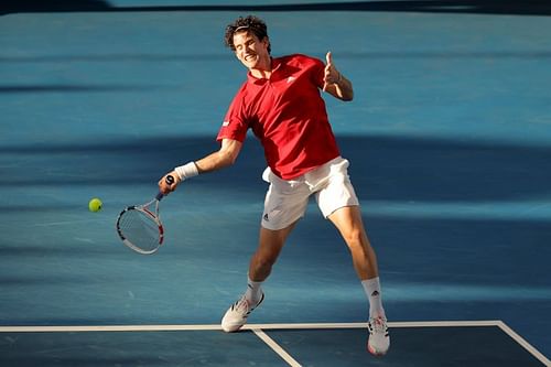 Dominic Thiem at the 'A Day at the Drive' Exhibition Tournament