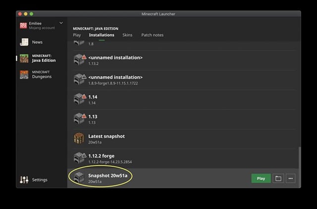 How to download Minecraft Java edition snapshots in 2021