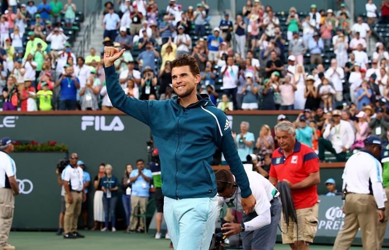 Dominic Thiem at the BNP Paribas Open 2019