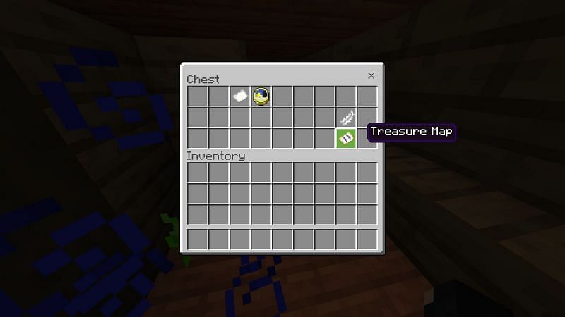 Treasure Chest in Map in Minecraft