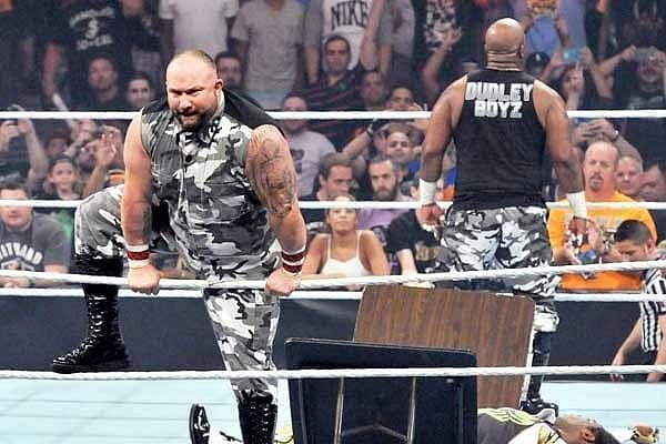 The Dudley Boyz returned to WWE for a final run in 2015.