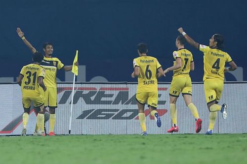 It was all Hyderabad FC in the match as they registered a dominating win over the Marina Machans. Courtesy: ISL