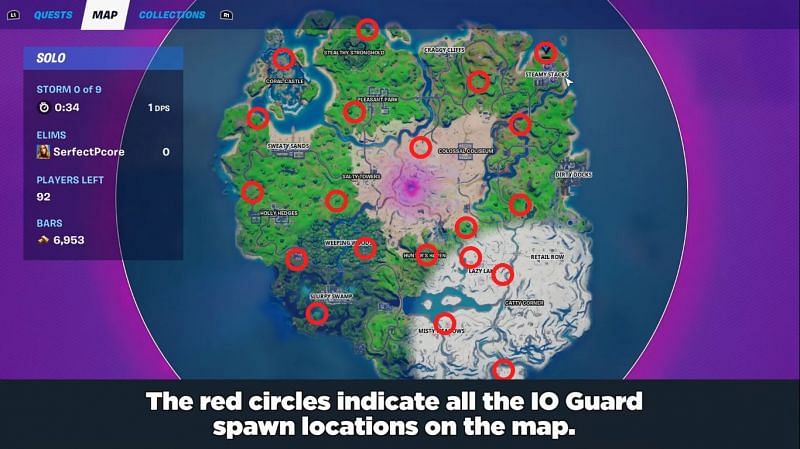 Best Locations For Fortnite To Not Get Eliminated Where And How To Eliminate Io Guards In Fortnite Season 5