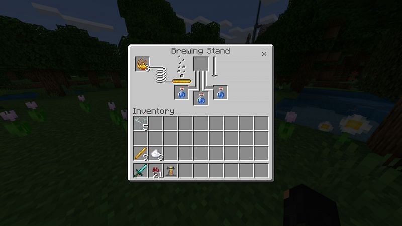 Brewing Stand UI in Minecraft