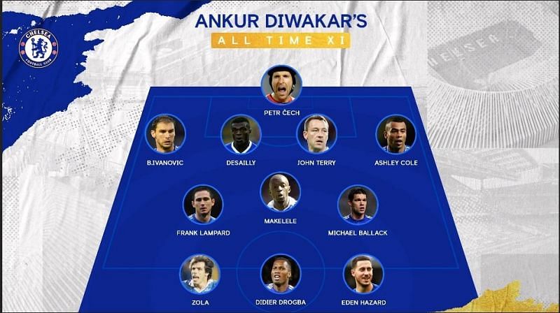 Ankur Diwakar&#039;s all-time Chelsea XI
