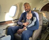 “My boy’s first flight”- Hardik Pandya shares cute picture with son Agastya