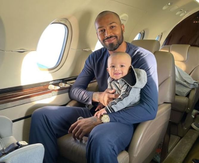 “My boy’s first flight”- Hardik Pandya shares cute picture with son Agastya