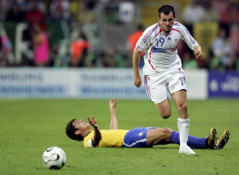 Willy Sagnol in action for France