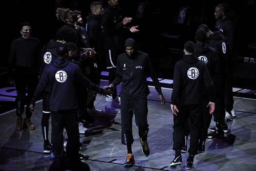 Brooklyn Nets, Kevin Durant being introduced for the starting lineup