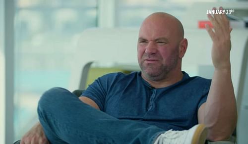 Still frame of Dana White's interview with BT Sport