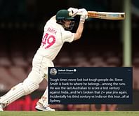 “Class is permanent” - Twitter in awe as Steve Smith notches up stunning hundred