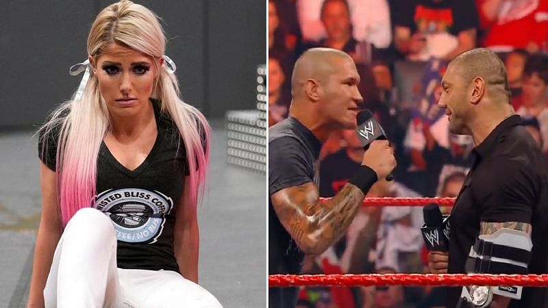 Alexa Bliss; Randy Orton and Batista