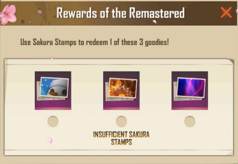 Rewards which can be collected at 40 stamps