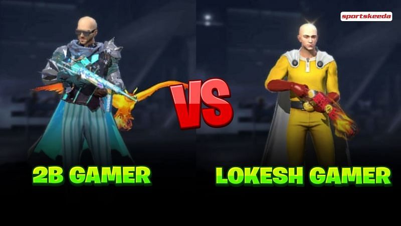 Garena Free Fire: 2B Gamer vs Lokesh Gamer (Image via Sportskeeda)