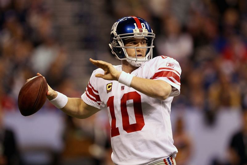 Super Bowl XLVI New York Giants quarterback Eli Manning