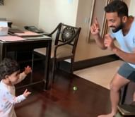 Watch: Ajinkya Rahane shakes a leg with daughter on Day 1 of quarantine
