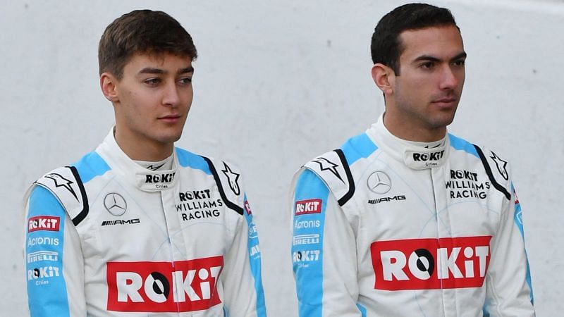 Williams have retained the services of Russell (left) and Latifi (right) for the 2021 Formula 1 season.