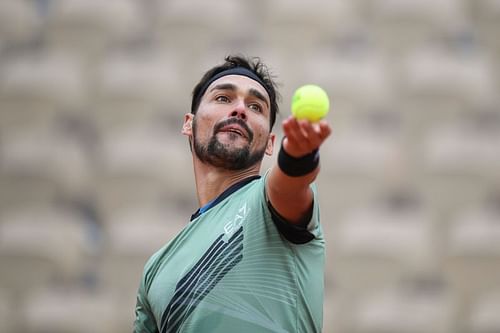 Fabio Fognini at the 2020 French Open