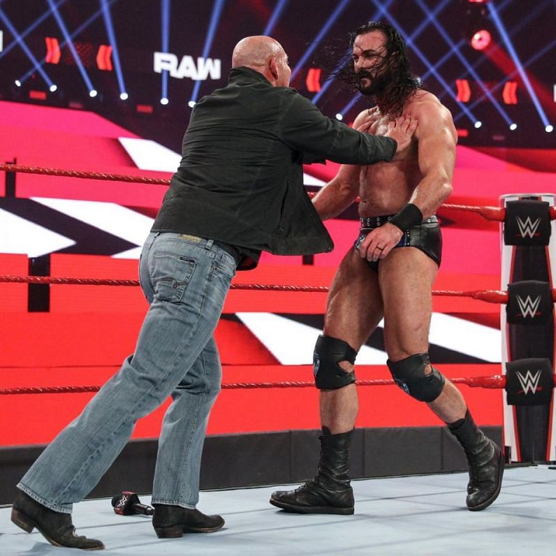 Goldberg and Drew McIntyre on WWE RAW