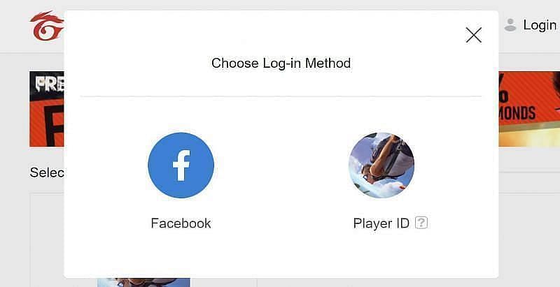 Login via either of the methods