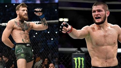 Conor McGregor (left); Khabib Nurmagomedov (right)