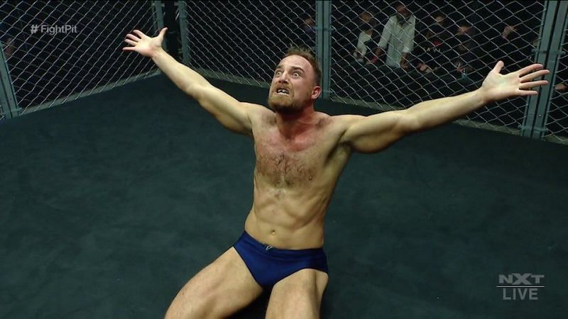 Timothy Thatcher during his Fight Pit match against Ciampa on NXT