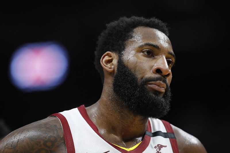 Andre Drummond #3 of the Cleveland Cavaliers looks on against the Miami Heat during second half at American Airlines Arena on February 22, 2020 (Photo by Michael Reaves/Getty Images)