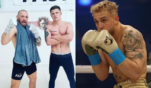 Dylan Moran in training with Conor McGregor and Jake Paul boxing bout against Nate Robinson | First image credit: Dylan Moran's Instagram (@dylanmorann)