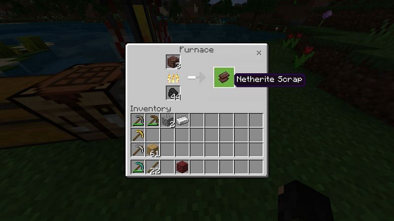 Crafting Netherite Scrap