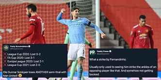 Twitter reacts as Manchester City storm to EFL Cup final after 2-0 victory against Manchester United at Old Trafford