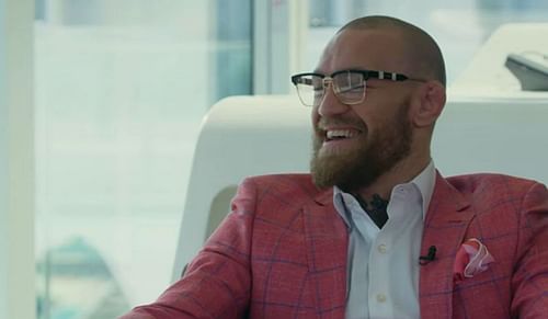 Still frame from Conor McGregor's interview with BT Sport