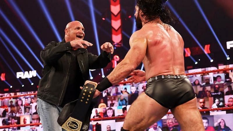 Goldberg versus Drew McIntyre. Who wins?