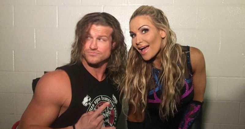 Dolph Ziggler and Natalya.