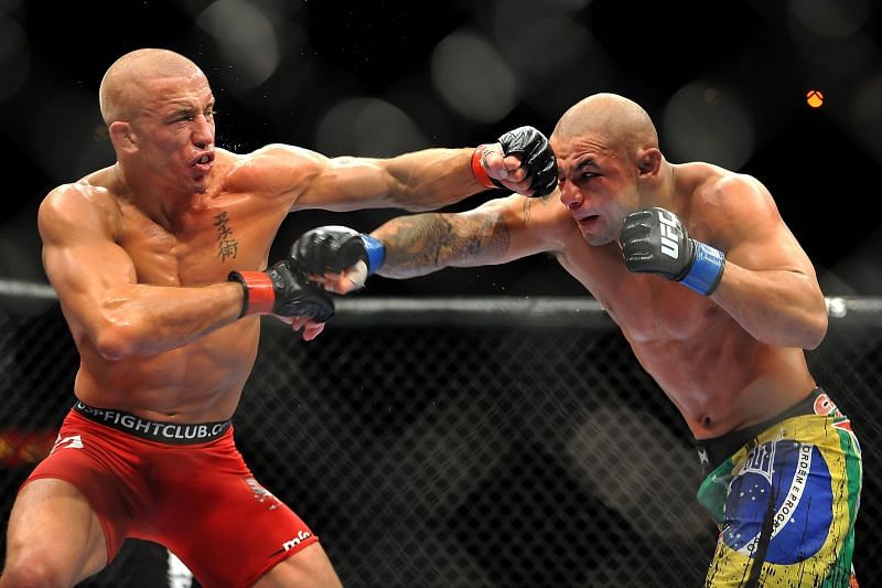 Georges St-Pierre defeated Thiago Alves via unanimous decision at UFC 100 on July 11, 2009