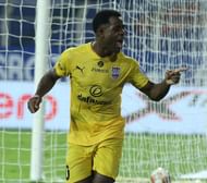 Ogbeche scored his fourth goal of the season to help Mumbai City FC register a crucial victory. Courtesy: ISL
