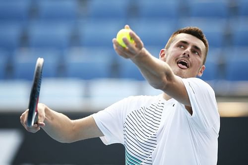 Bernard Tomic at the 2020 Australian Open qualifiers