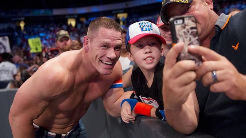 John Cena with a fan