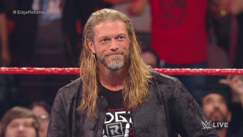 Edge on the RAW after Royal Rumble