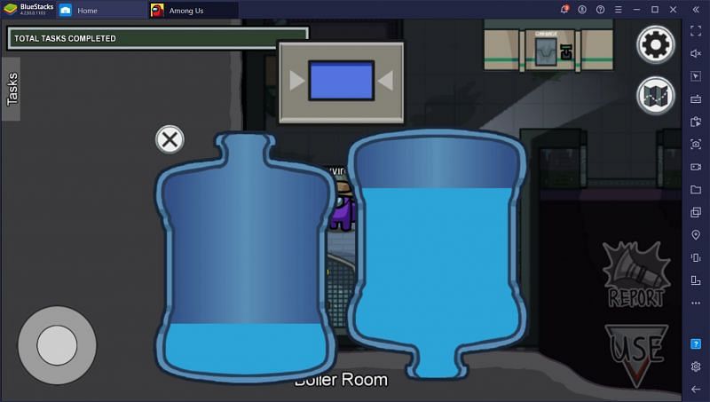 Replacing jugs in Polus (Image via BlueStacks)