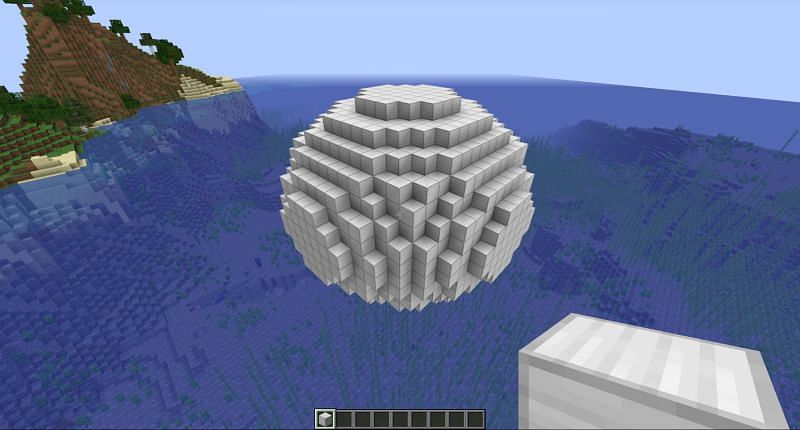 minecraft perfect sphere