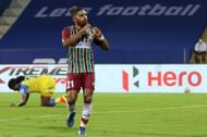 Roy Krishna registered his sixth goal of the season against NorthEast United FC. Courtesy: ISL