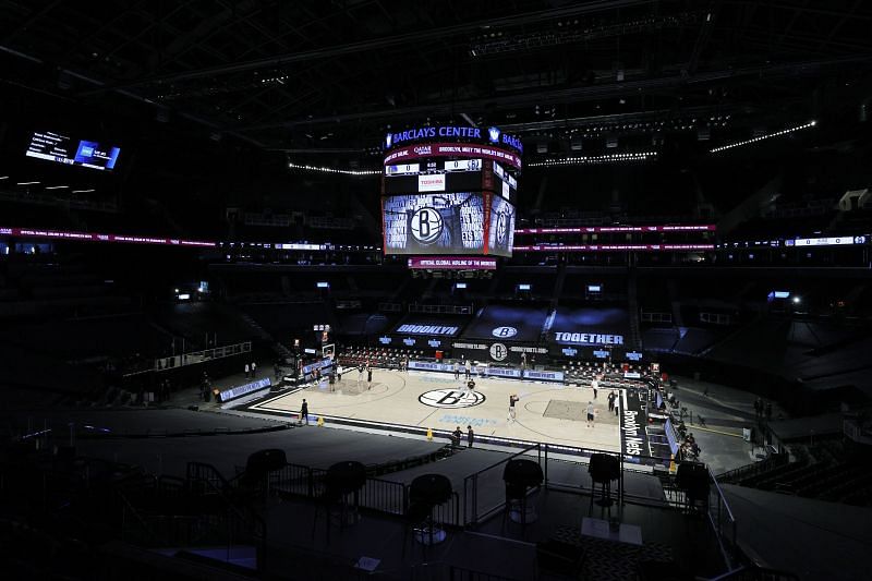 A general view of the Brooklyn Nets arena